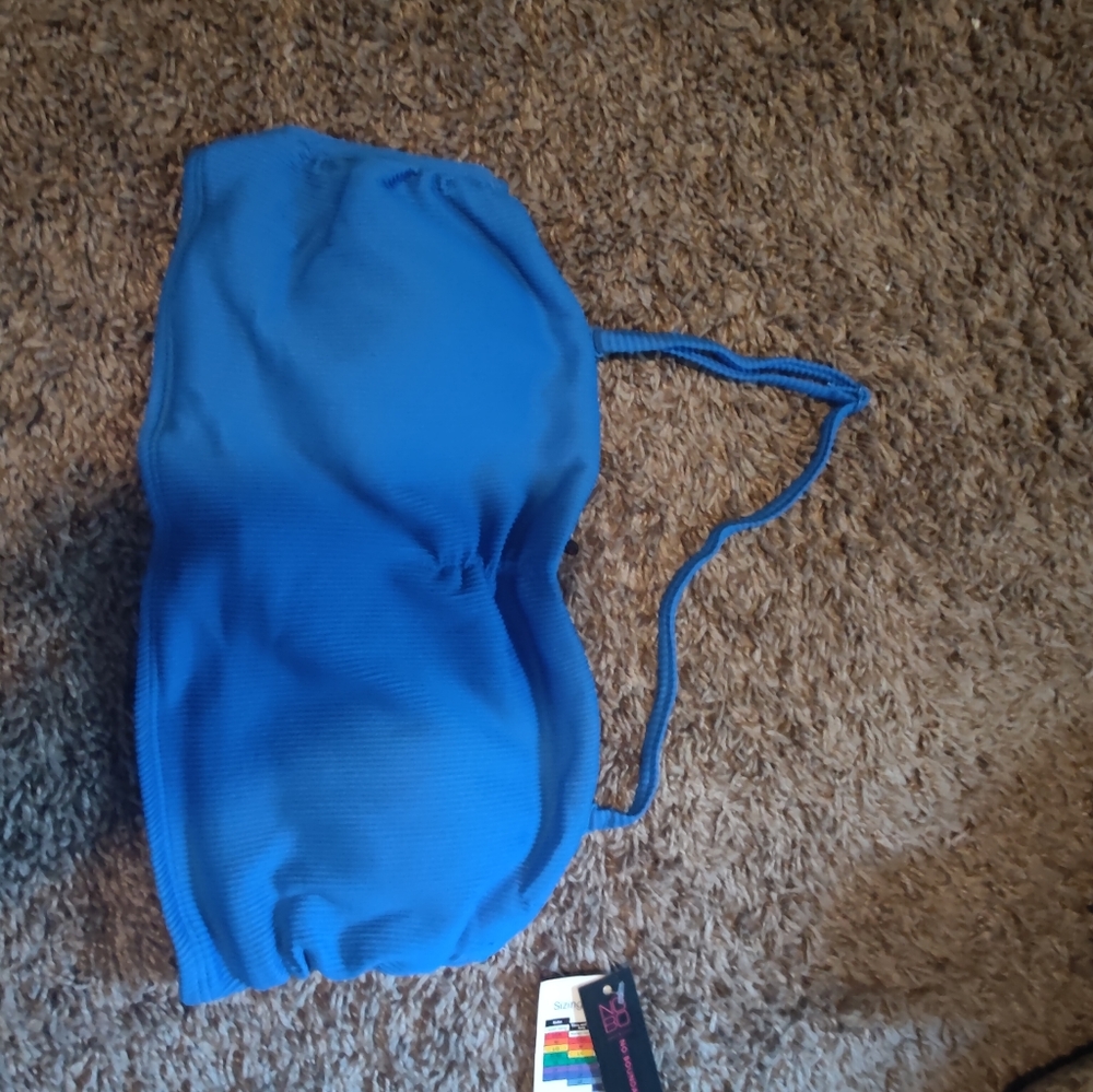 Blue Bikini Top